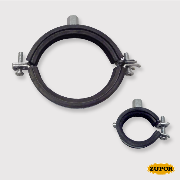 Pipe bracket with rubber - ELVZ