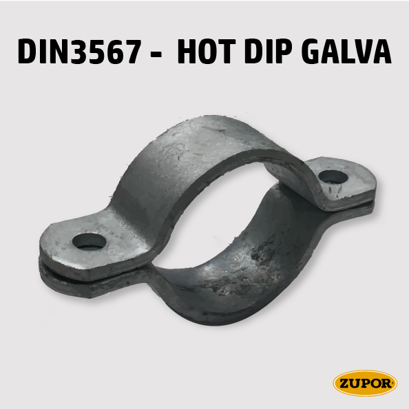 Beugel per stel - DIN3567A - Ø220 - 8" - DN200 - THERMISCH VERZINKT
